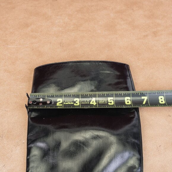 Salvatore Ferragamo Wmn Black Leather Narrow Riding Equestrian Knee Boots sz 5.5 - Picture 7 of 10